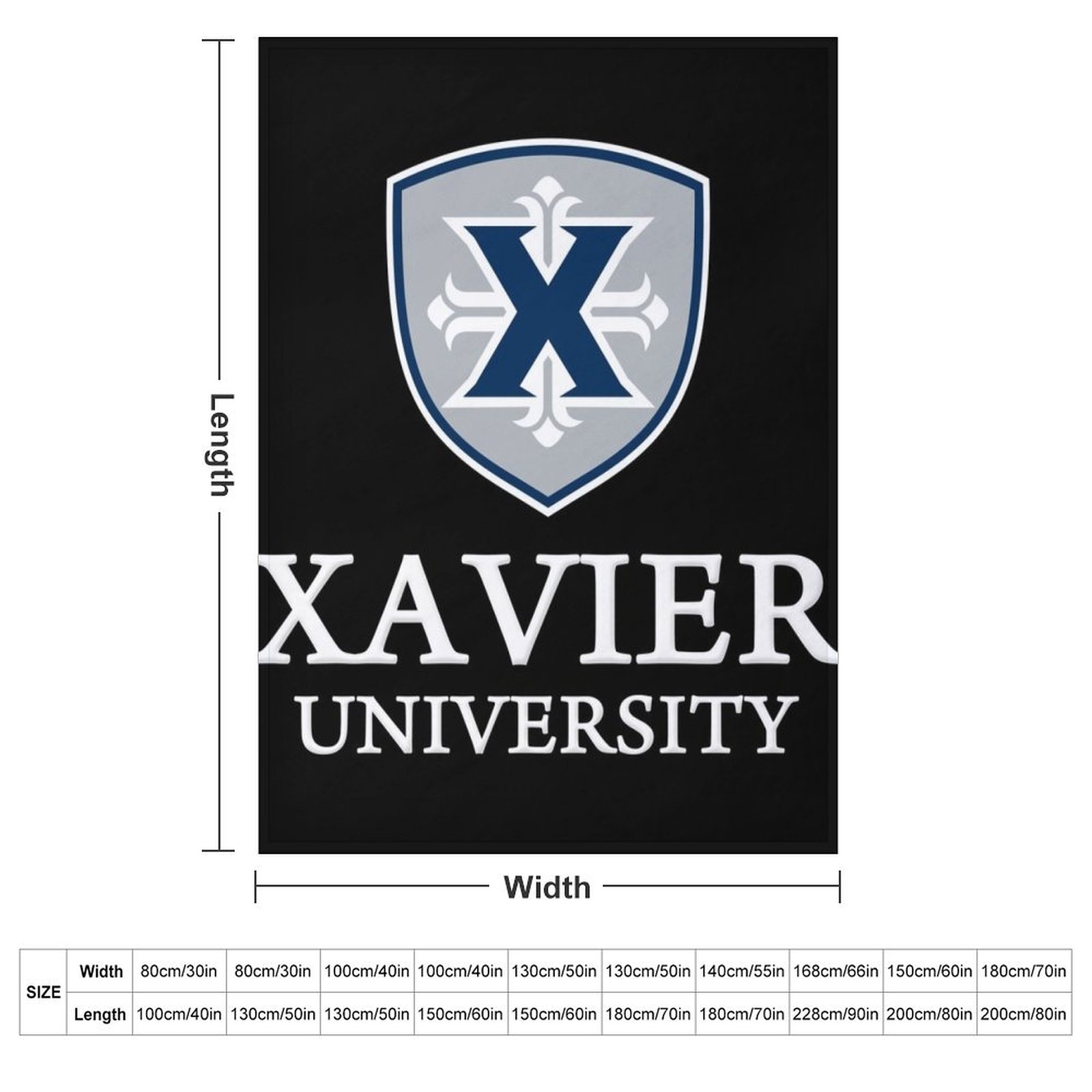 Xavier University Throw Blanke - đánh giá và giá Xavier Home Decor