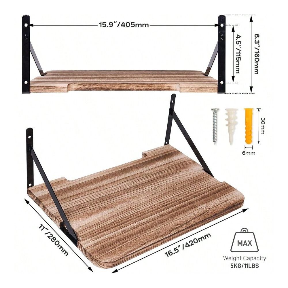 Shelf, 16.2 X 11 L, Router Wal - đánh giá và giá Floating Shelves