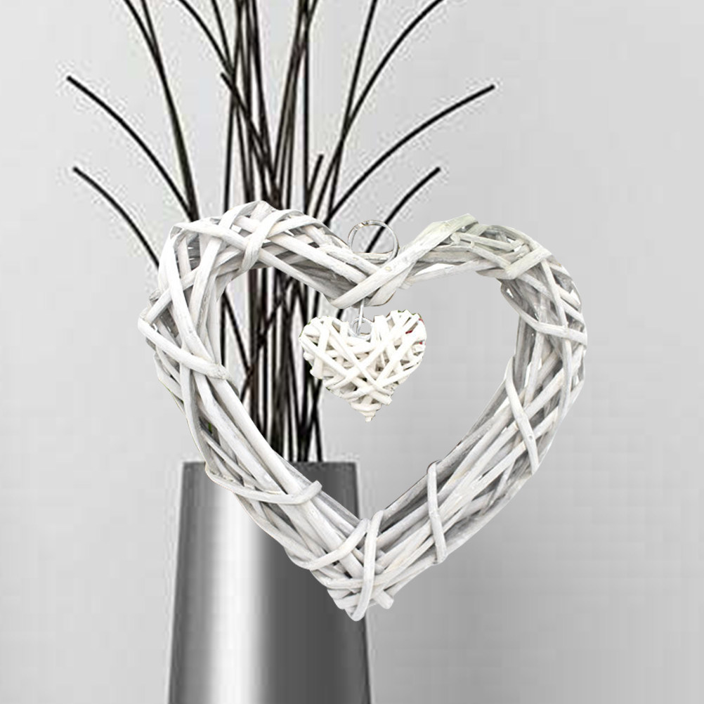 Rustic Love Heart Hanging Craf - đánh giá và giá Home Decor Rattan