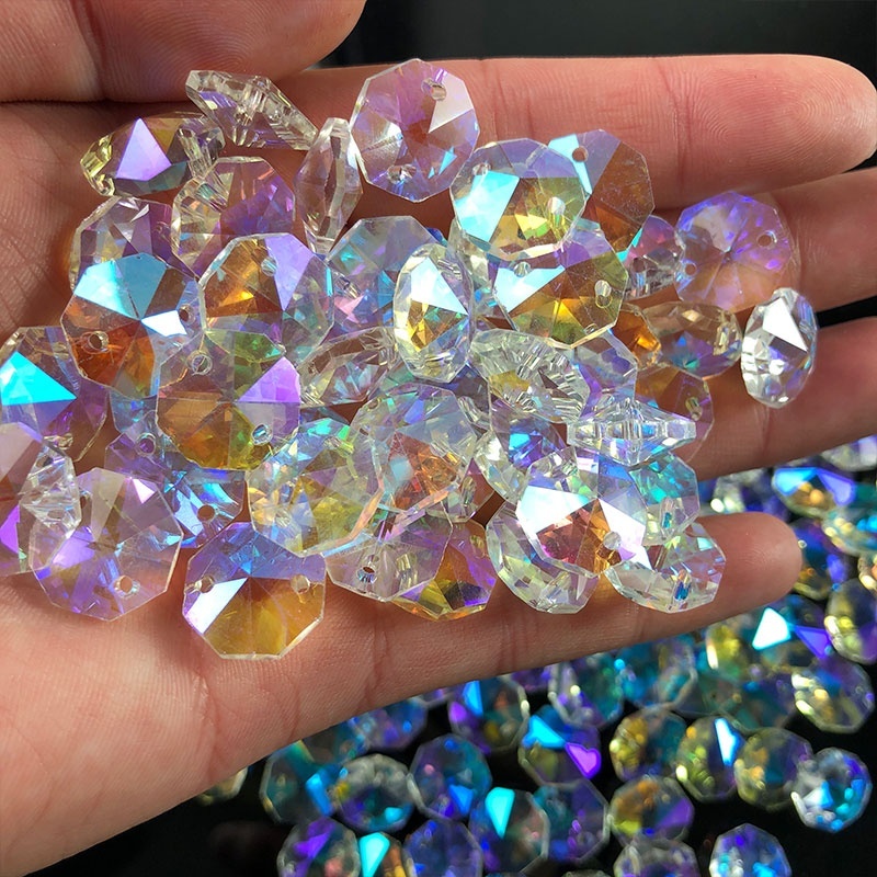 100PCS Aurora Crystal Glass Oc - đánh giá và giá Crystal Sun Catcher