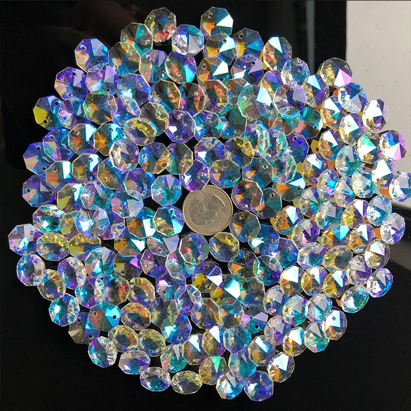 100PCS Aurora Crystal Glass Oc - đánh giá và giá Crystal Sun Catcher