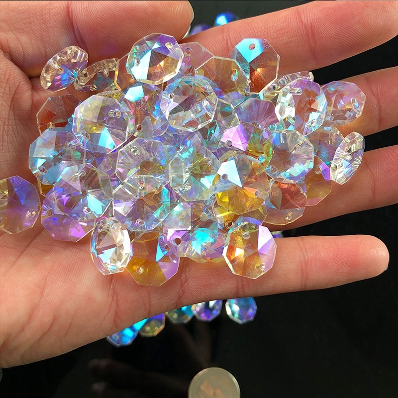 100PCS Aurora Crystal Glass Oc - đánh giá và giá Crystal Sun Catcher
