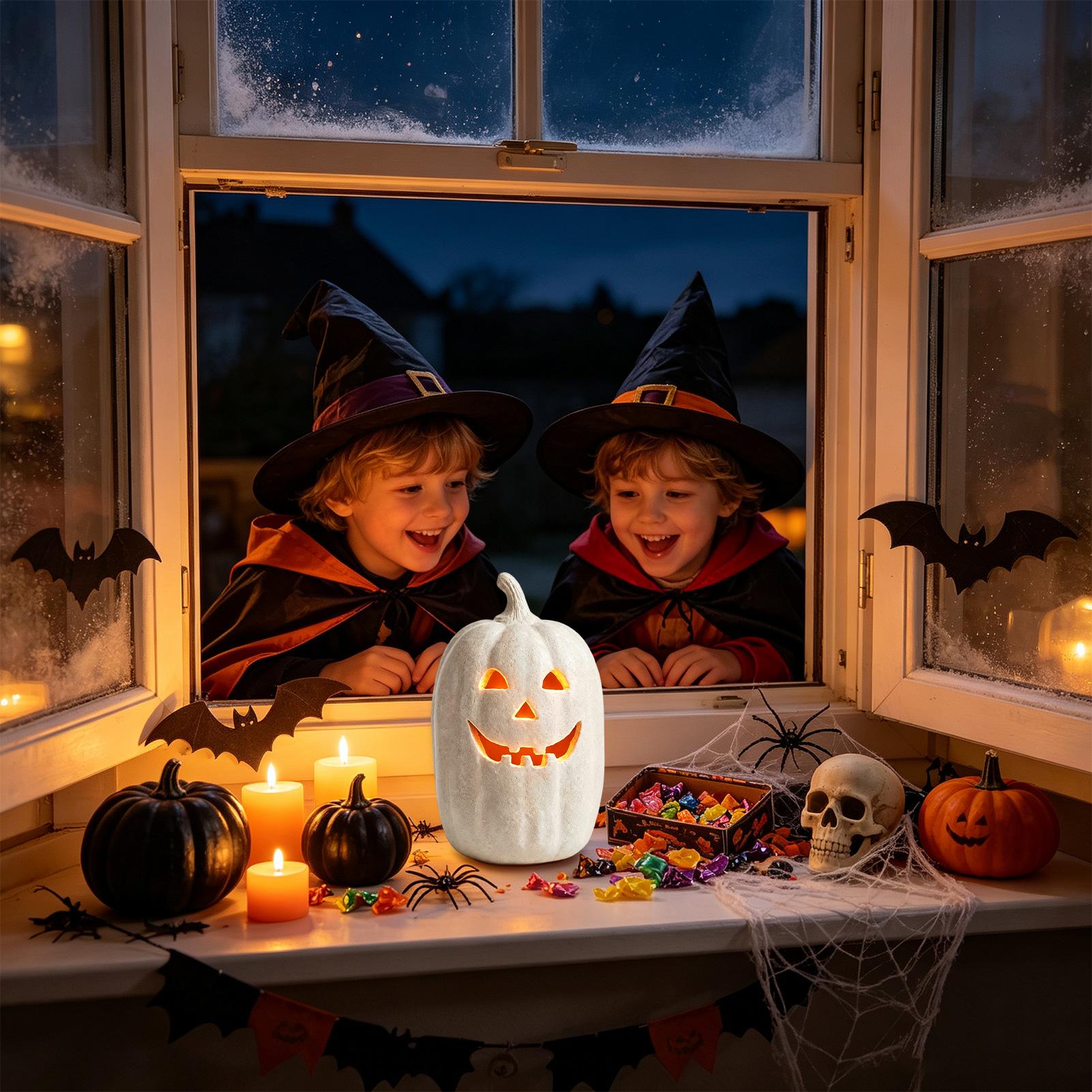 Halloween Pumpkin Decor Resin  - đánh giá và giá Home Decor Handmade