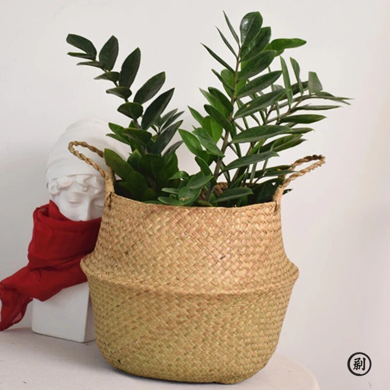 Wicker Basket Toy Organizer Fo - đánh giá và giá Rattan Plant Basket