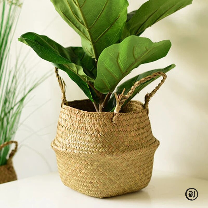 Wicker Basket Toy Organizer Fo - đánh giá và giá Rattan Plant Basket